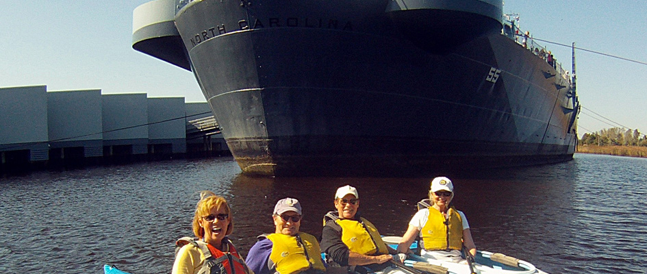 Enjoying a day on the water